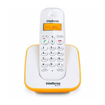 Telefone Sem fio Intelbras 3110 - Branco e Amarelo